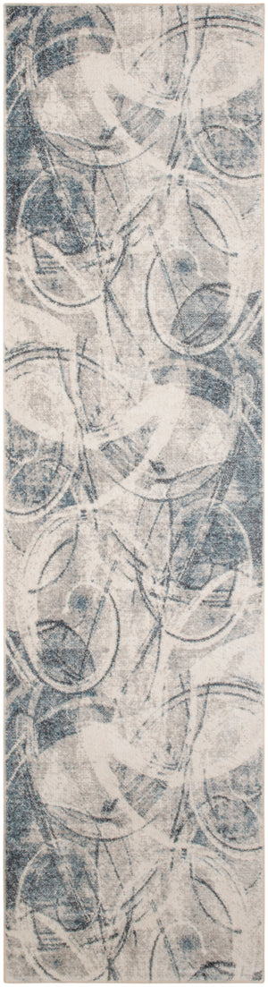 Astra Machine Washable ASW14 Silver Blue Rug