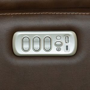 Power Swivel Gliding Recliner with Power Headrest, Lumbar, Heat & Massage