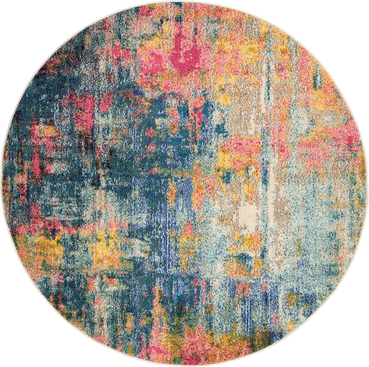 Celestial CES09 Blue Yellow Rug