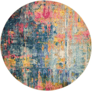 Celestial CES09 Blue Yellow Rug