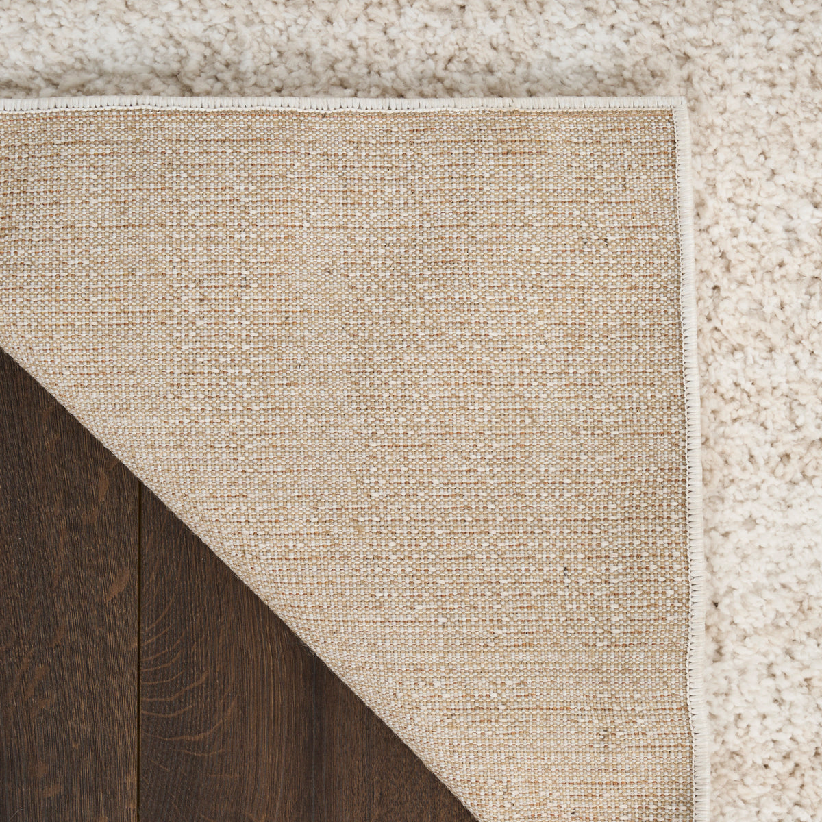 Beige Rug With Rectangular Pattern Modern Shag MMD04 Ivory Beige Rug- Rectangle 3'11
