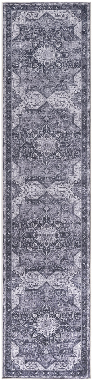 Nourison Washables NWB15 Charcoal Grey Rug