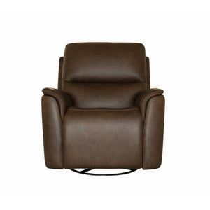 Power Swivel Gliding Recliner with Power Headrest, Lumbar, Heat & Massage