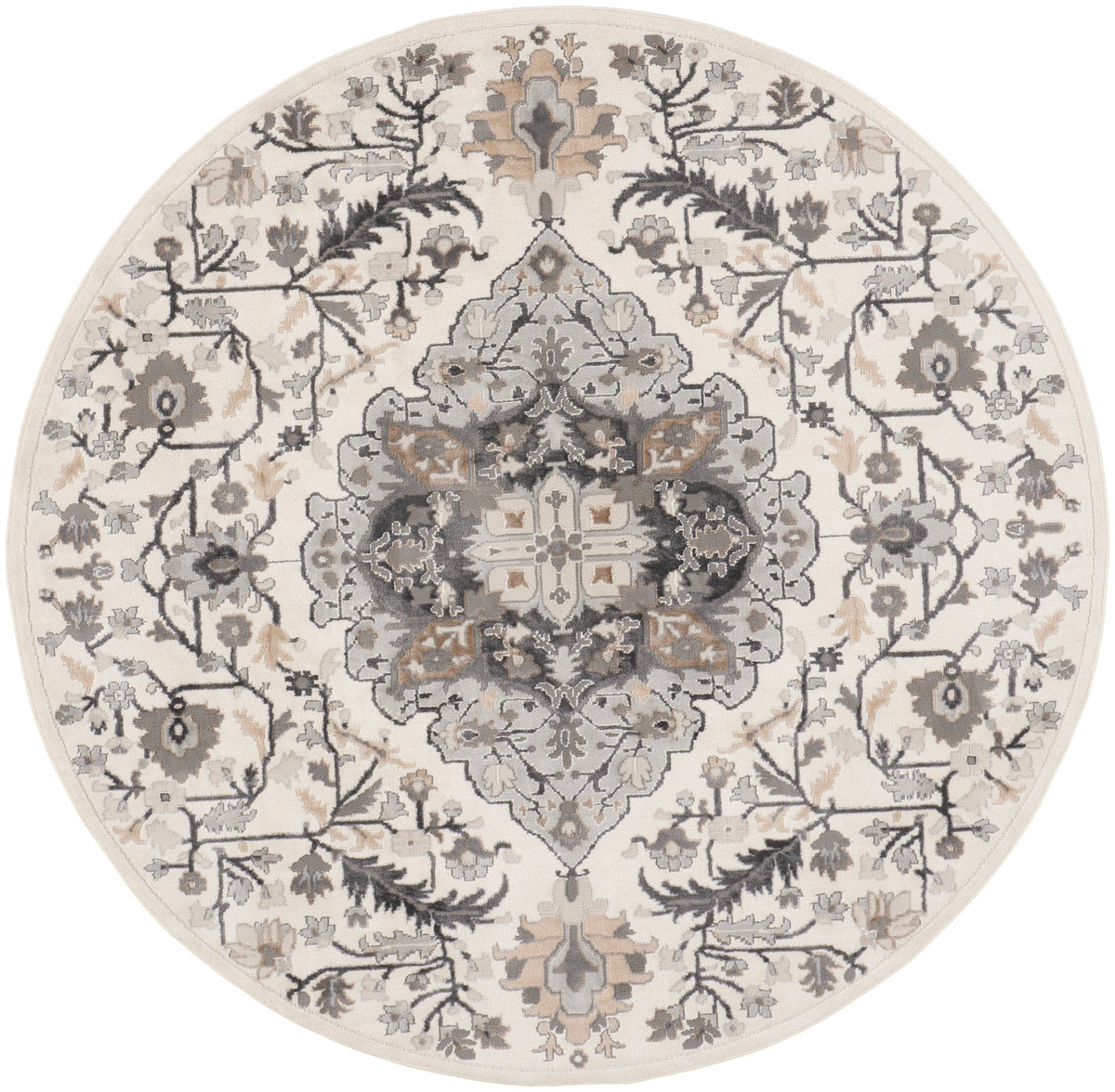 Elation ETN09 Ivory Grey Rug