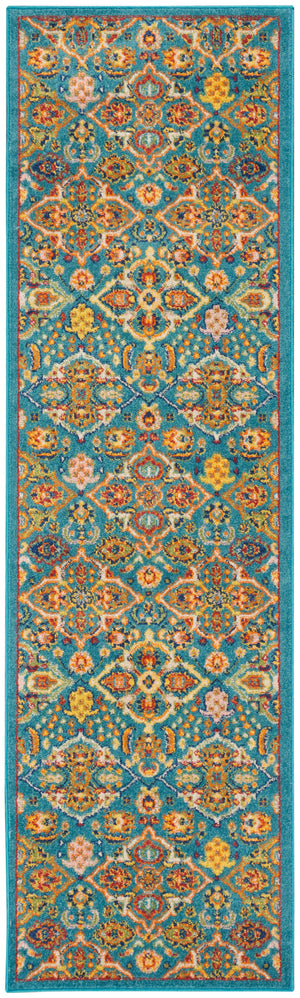 Allur ALR03 Turquoise Ivory Rug