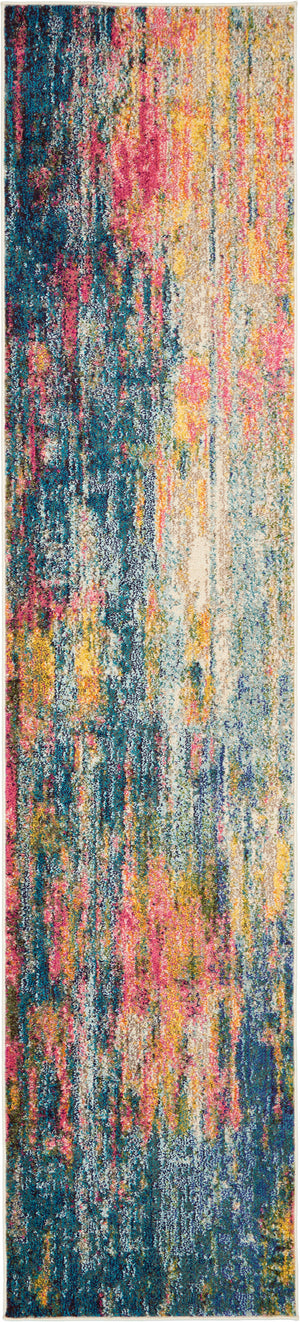 Celestial CES09 Blue Yellow Rug