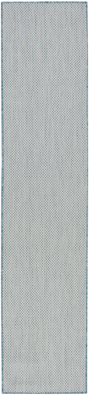 Courtyard COU01 Ivory Aqua Rug