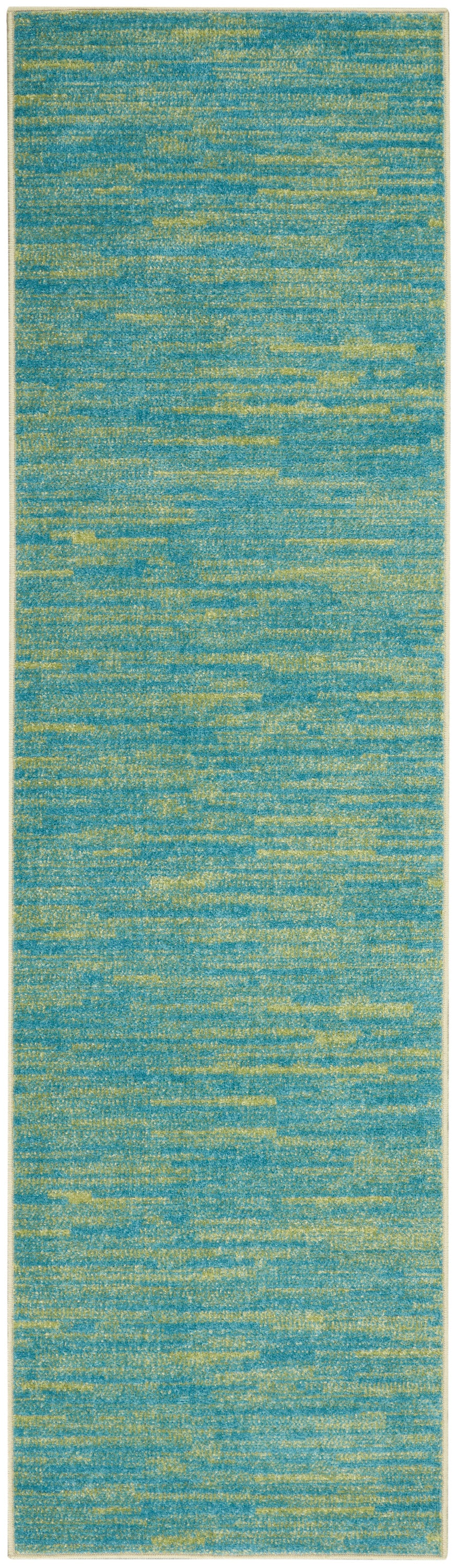 Nourison Essentials NRE01 Blue Green Rug