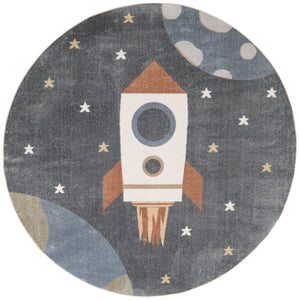 Astra Machine Washable ASW06 Sky Blue Rug