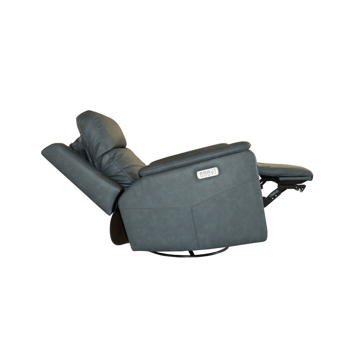 Power Swivel Gliding Recliner with Power Headrest, Lumbar, Heat & Massage