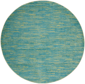 Nourison Essentials NRE01 Blue Green Rug