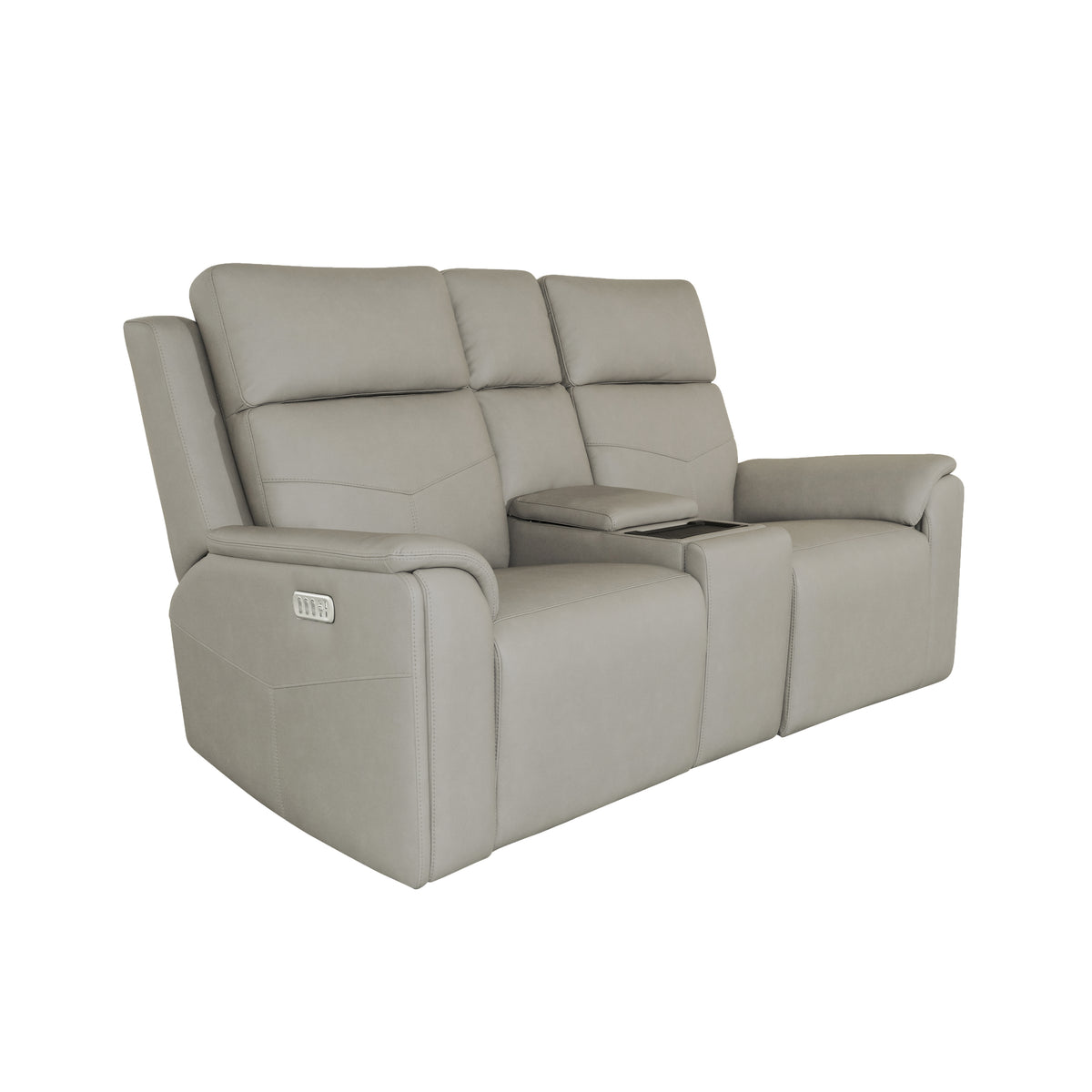 Power Reclining Loveseat with Console, Power Headrests, Lumbar, Heat & Massage