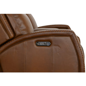 Power Loveseat with Console with Power Headrest