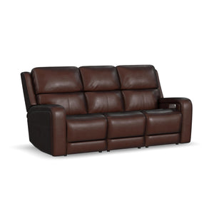 Power Reclining Sofa with Power Headrests, Lumbar, Heat & Massage