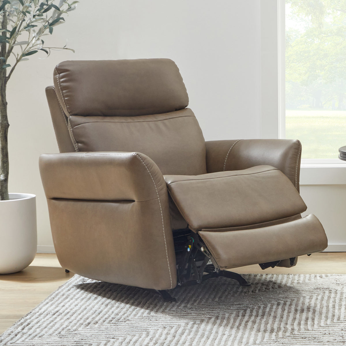 Power Rocking Recliner with Power Headrest, Lumbar, Heat & Massage
