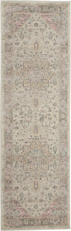 Tranquil TRA06 Ivory Pink Rug
