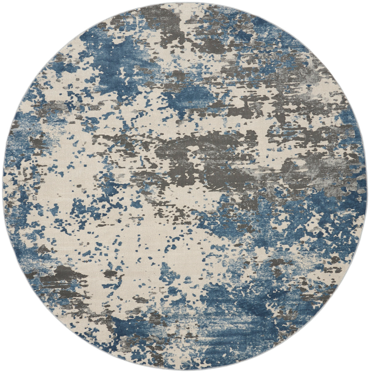 Rustic Textures RUS08 Grey Blue Rug