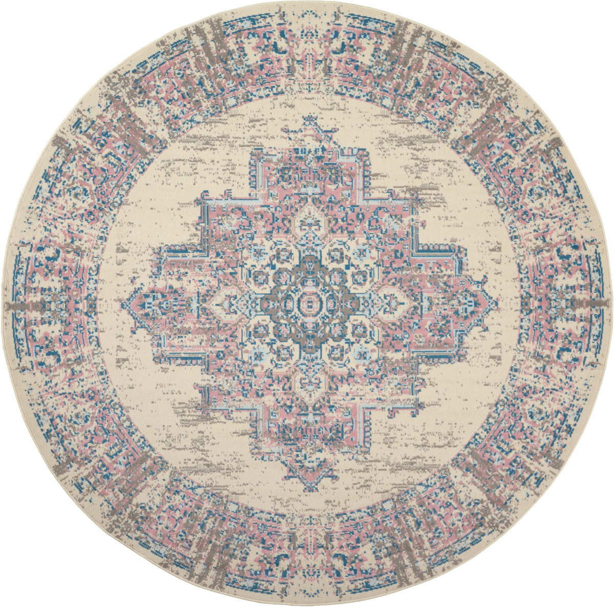 Grafix GRF14 Ivory Pink Rug