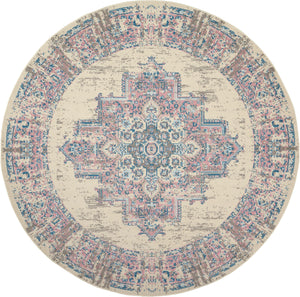 Grafix GRF14 Ivory Pink Rug