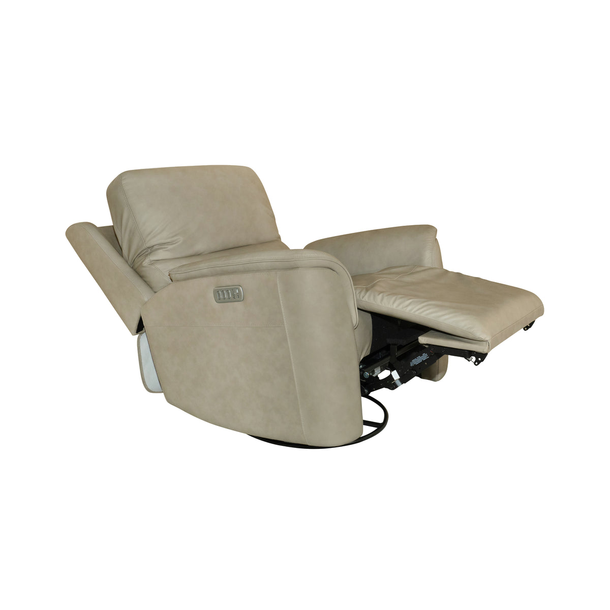 Power Swivel Gliding Recliner with Power Headrest, Lumbar, Heat & Massage