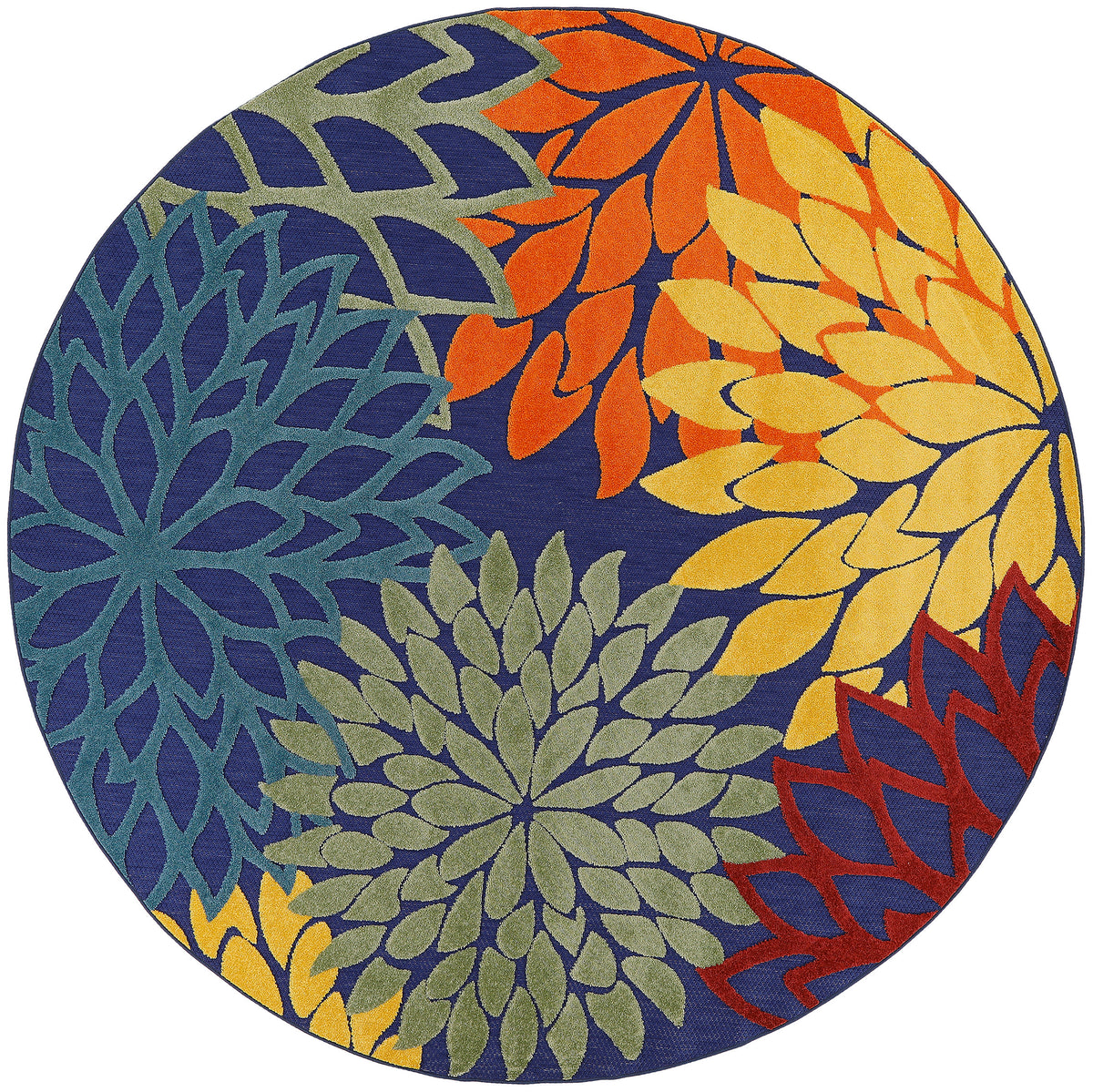 Aloha ALH05 Navy Multicolor Rug