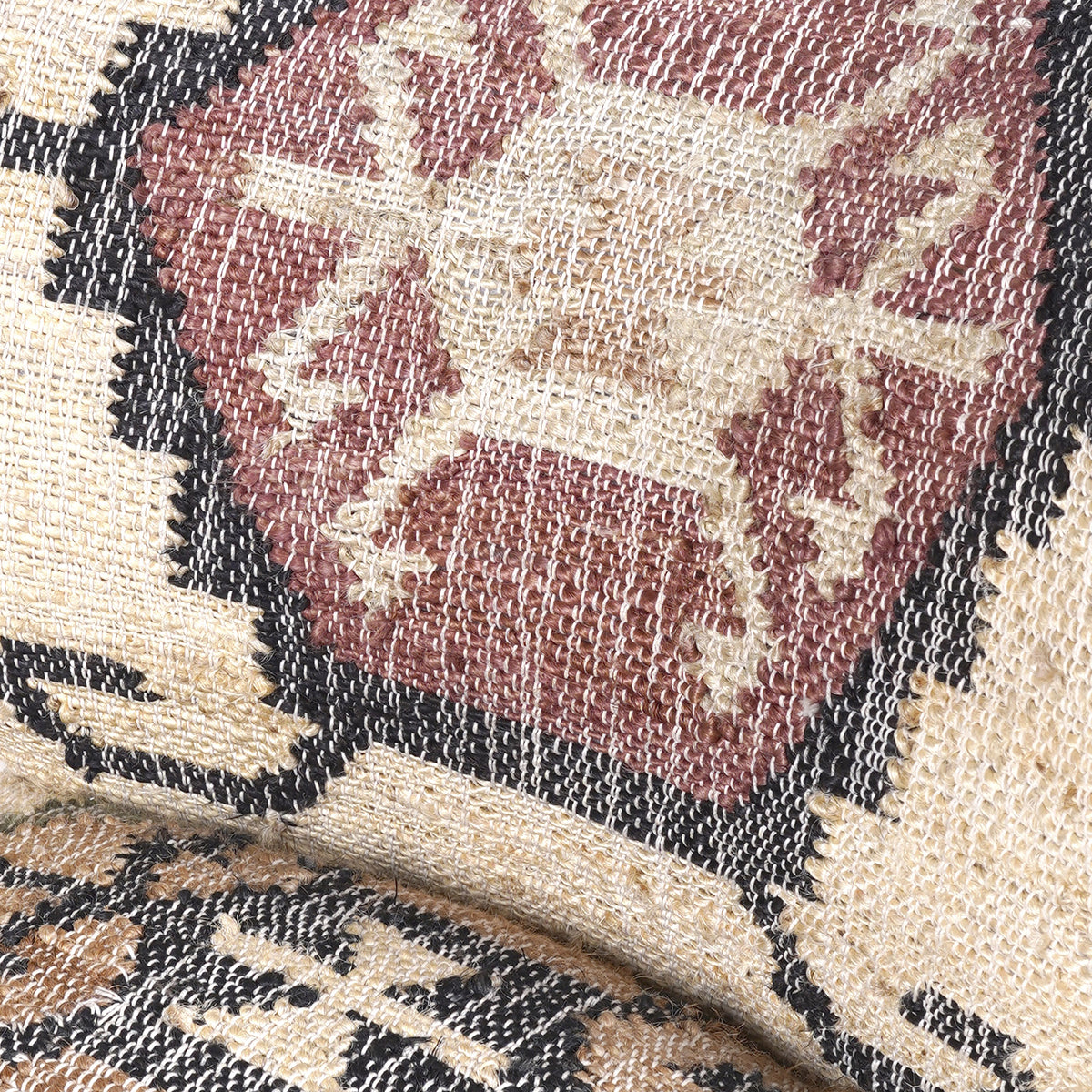 Sofia Bohemian/Eclectic Multicolored Kilim Jute Upholstered Accent Chair