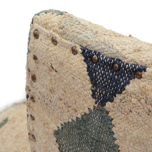 Sofia Bohemian/Eclectic Multicolored Kilim Jute Upholstered Accent Chair
