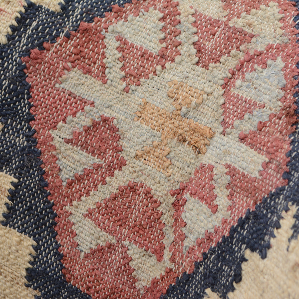 Sofia Bohemian/Eclectic Multicolored Kilim Jute Upholstered Accent Chair
