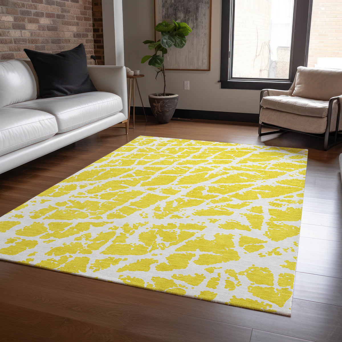 Chantille ACN501 Yellow Rug