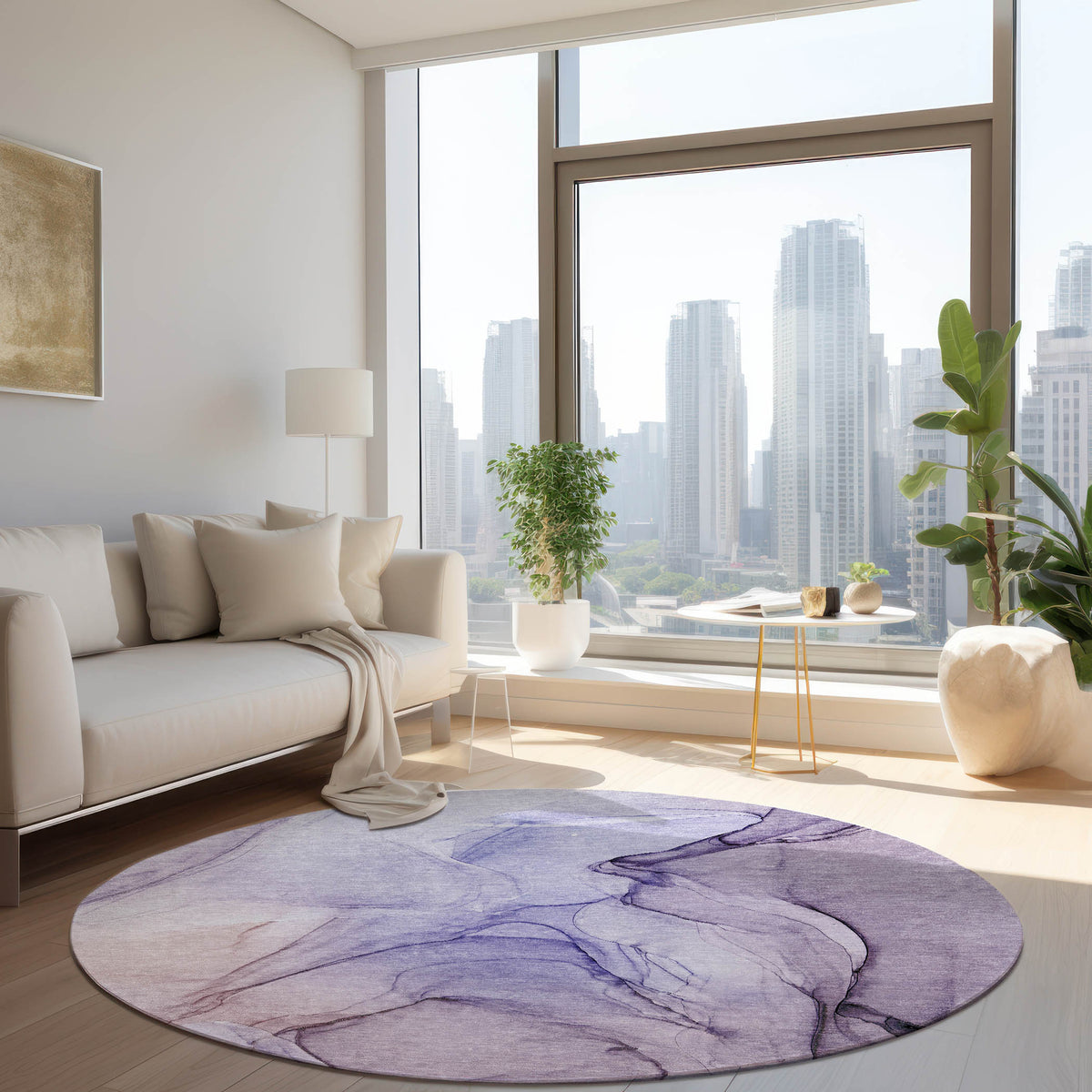 Chantille ACN502 Purple Rug