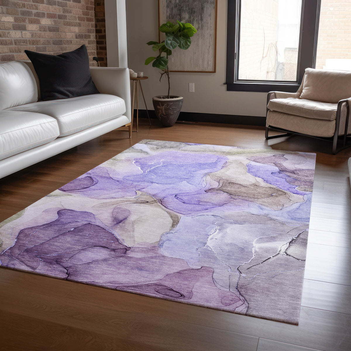 Chantille ACN504 Purple Rug