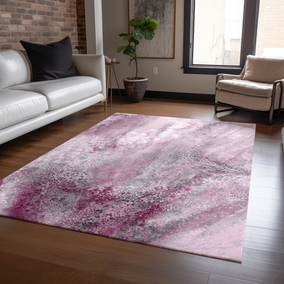 Chantille ACN505 Pink Rug