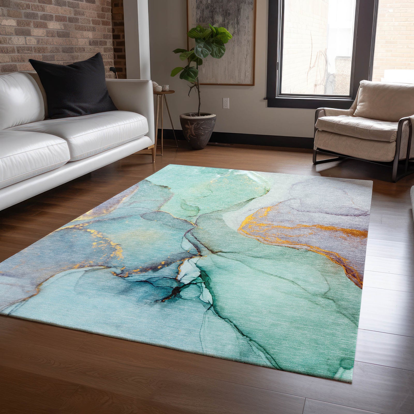 Chantille ACN506 Teal Rug