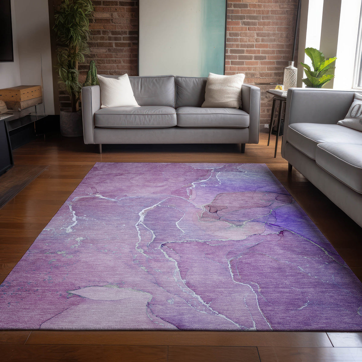 Chantille ACN511 Purple Rug