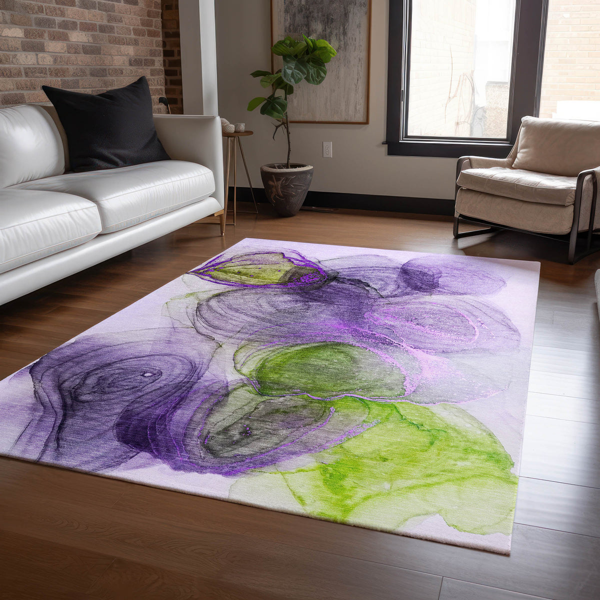Chantille ACN513 Purple Rug