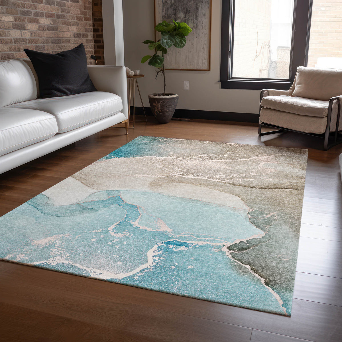Chantille ACN517 Teal Rug