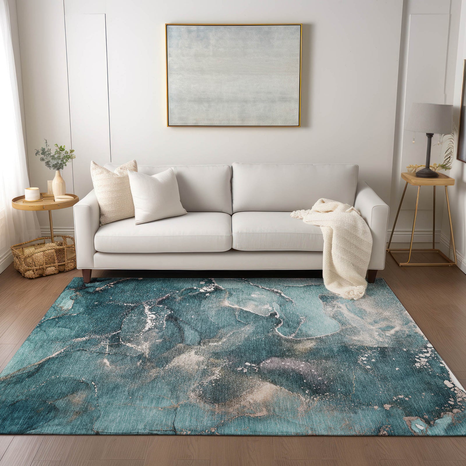Chantille ACN518 Teal Rug