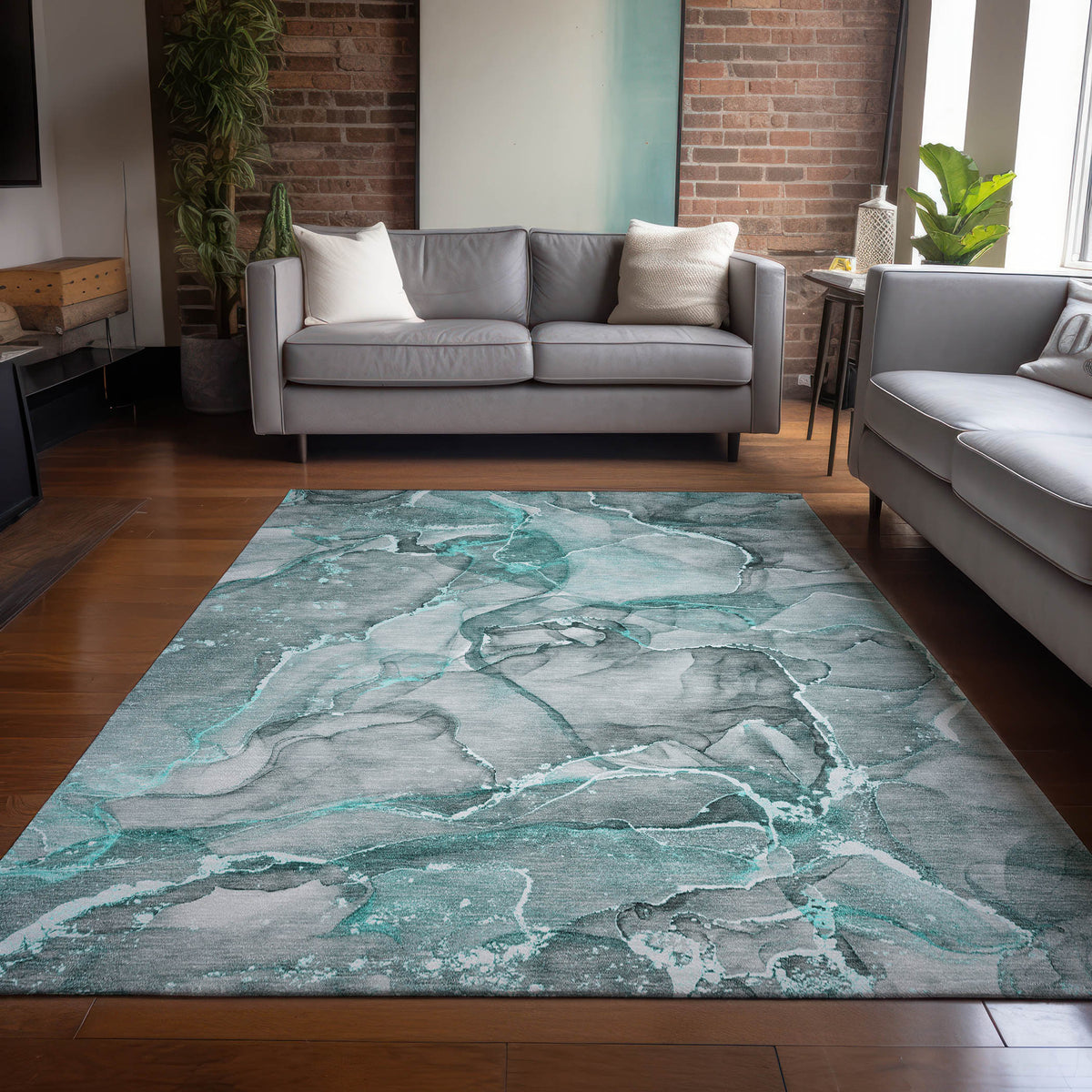 Chantille ACN519 Teal Rug