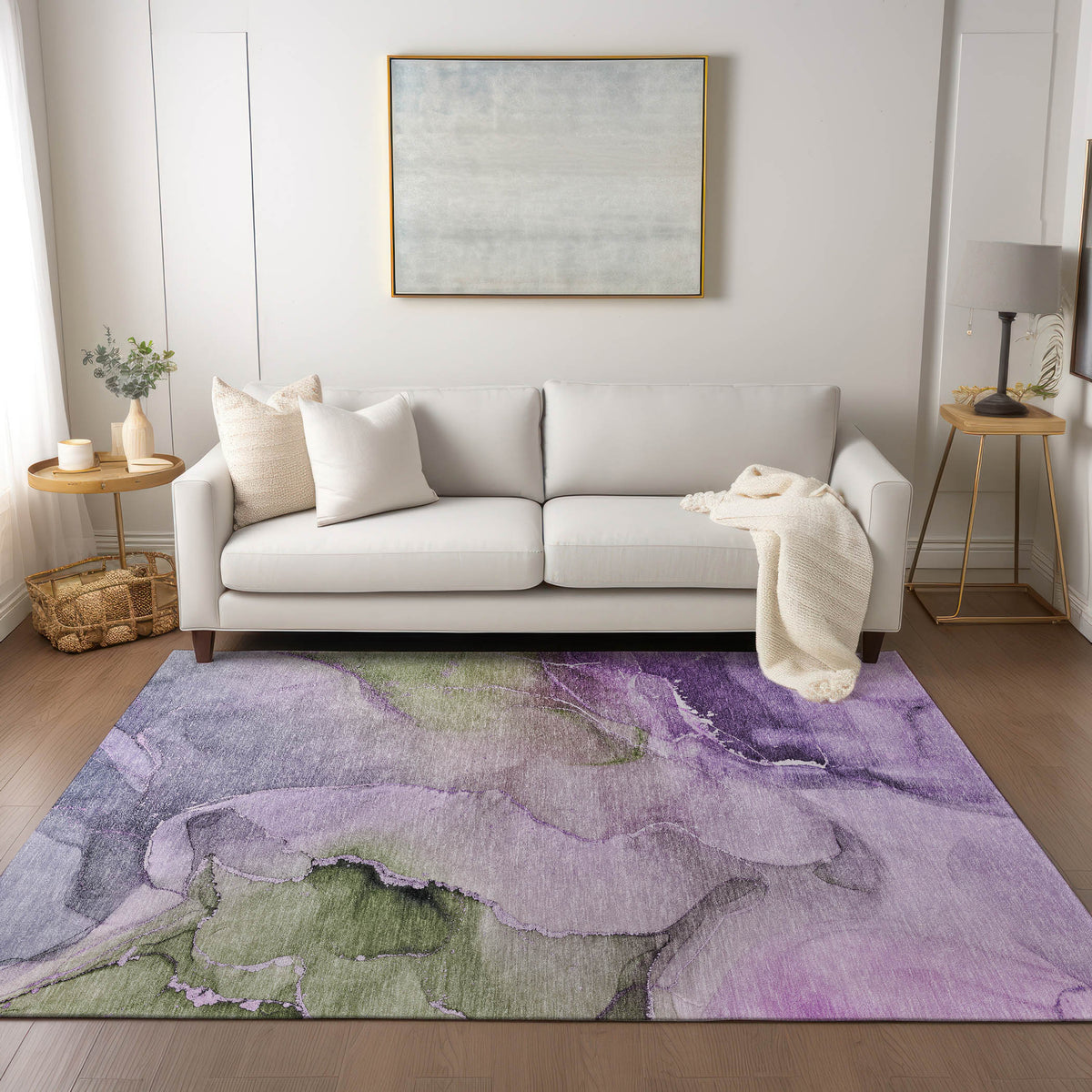 Chantille ACN521 Purple Rug