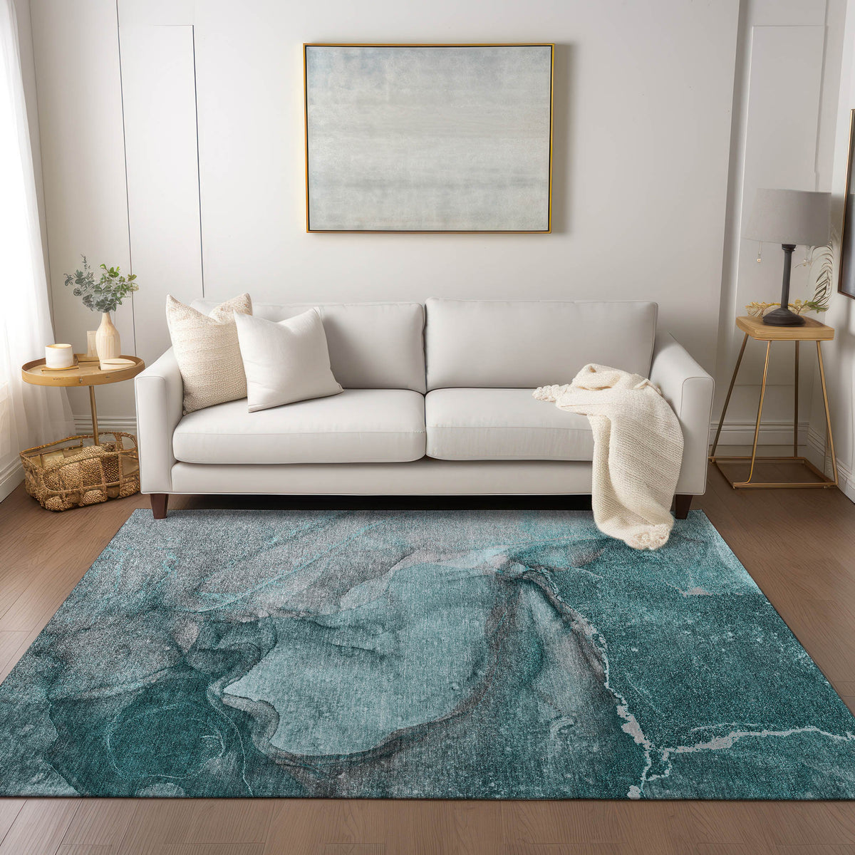 Chantille ACN524 Teal Rug