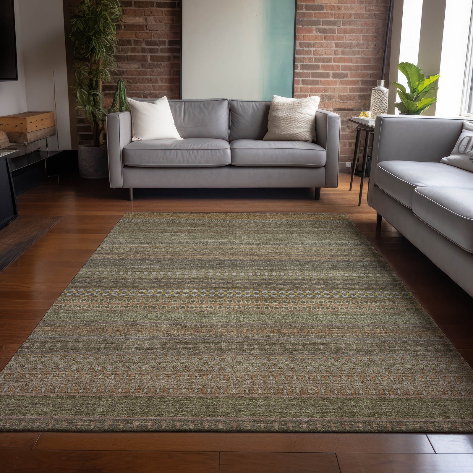 Chantille ACN527 Khaki Rug