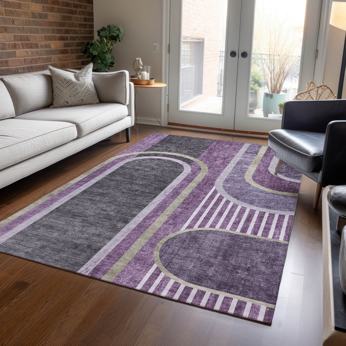 Chantille ACN532 Purple Rug