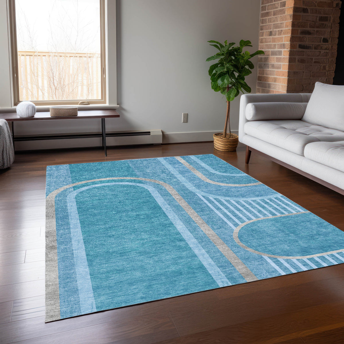 Chantille ACN532 Teal Rug