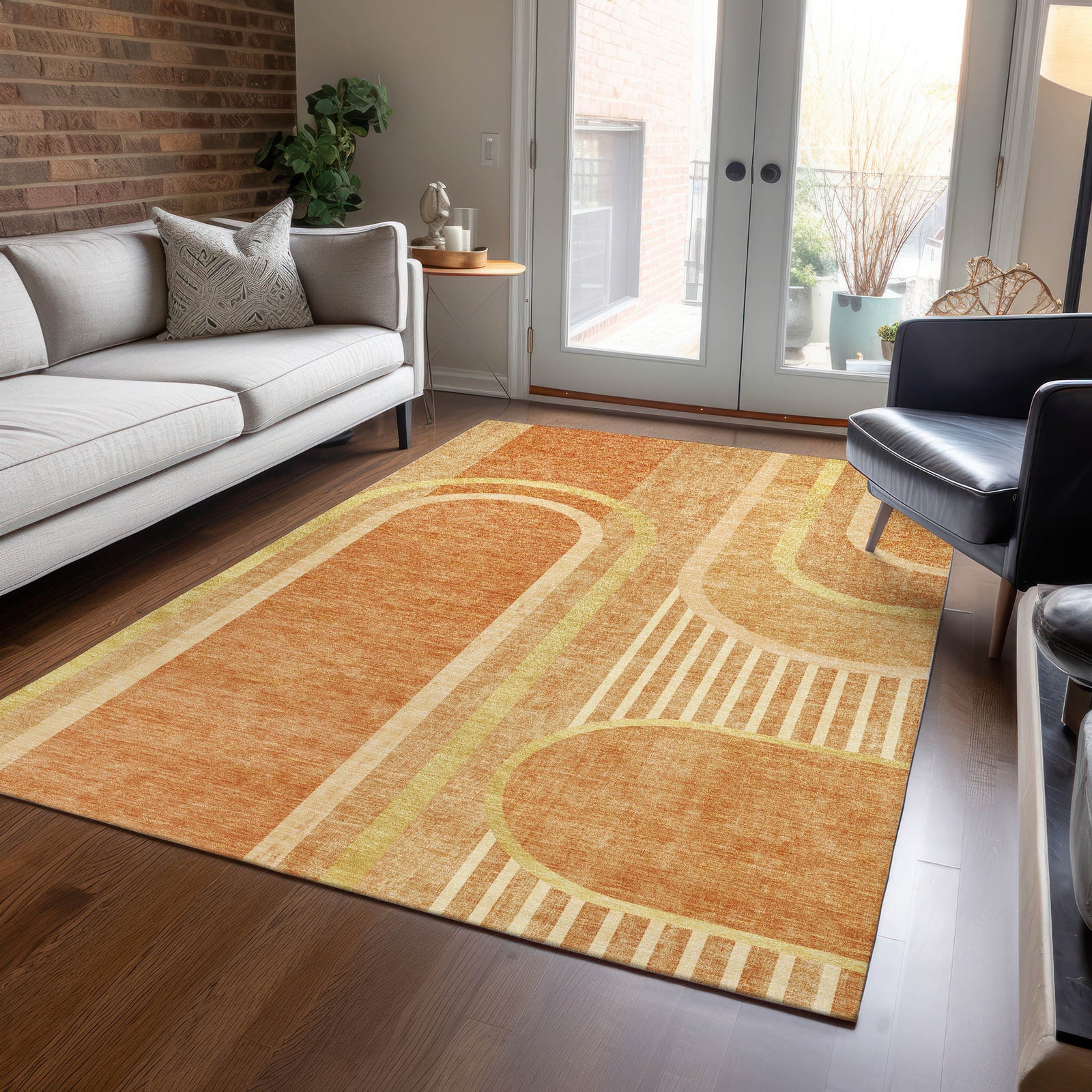 Chantille ACN532 Terracotta Rug