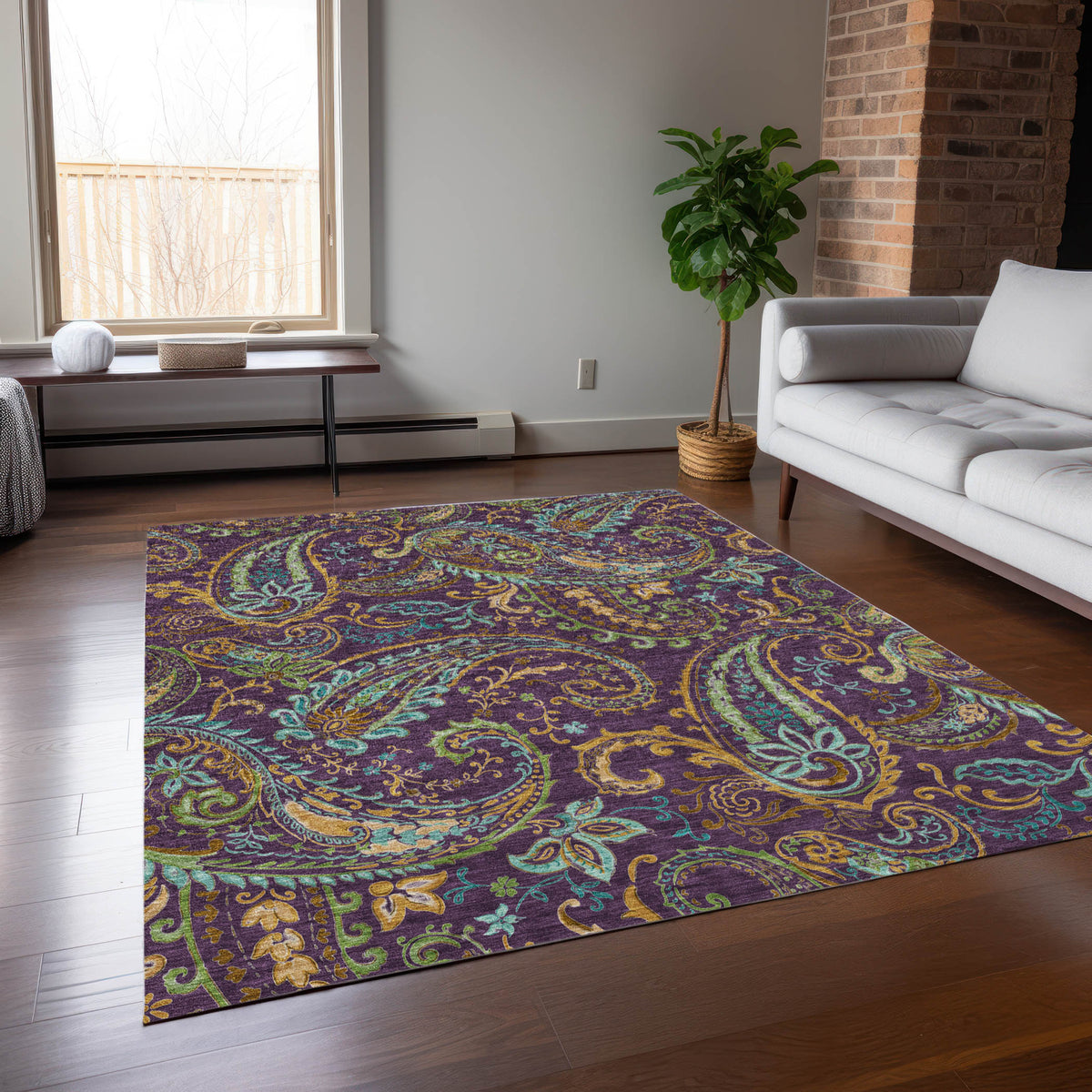 Chantille ACN533 Purple Rug