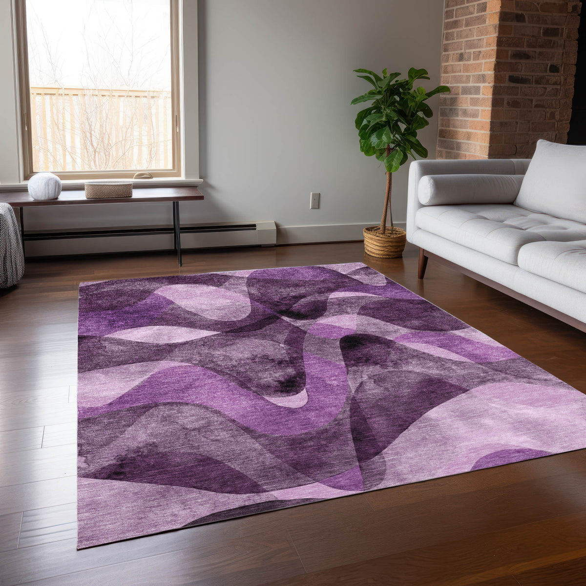 Chantille ACN536 Purple Rug