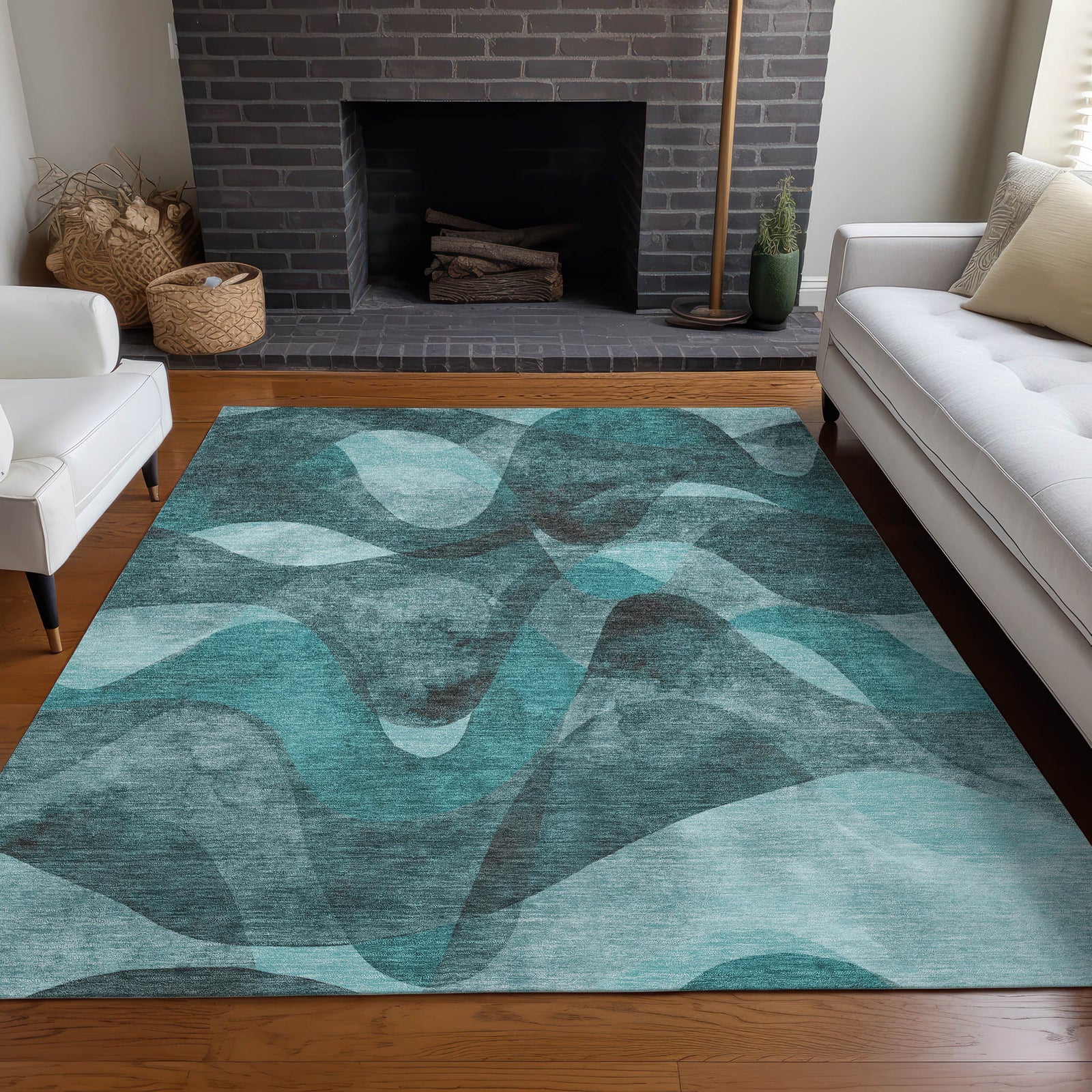 Chantille ACN536 Teal Rug