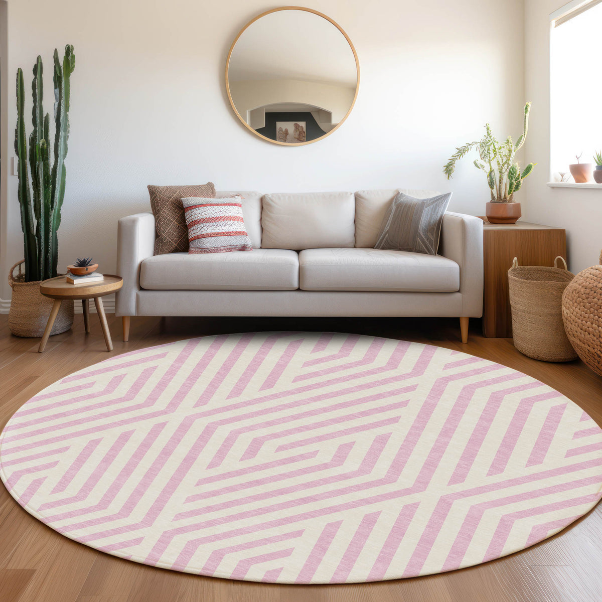 Chantille ACN550 Pink Rug