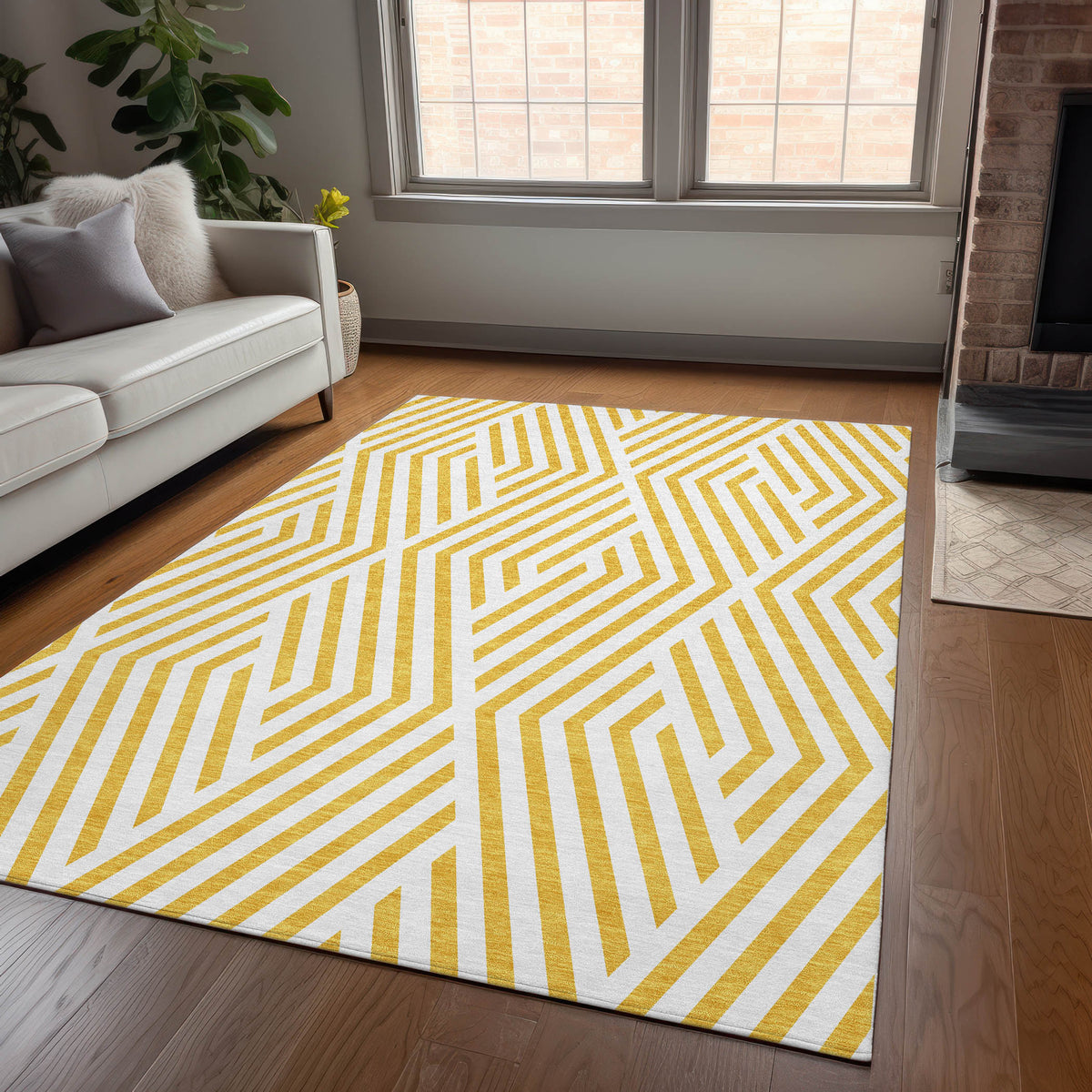 Chantille ACN550 Yellow Rug