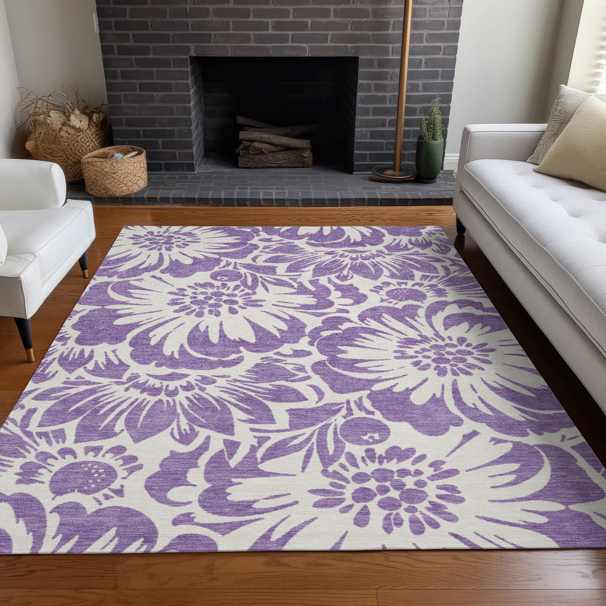 Chantille ACN551 Purple Rug